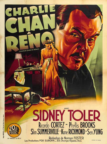 Charlie Chan in Reno 27 x 40 Movie Poster - French Style A