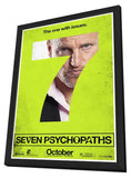 Seven Psychopaths 11 x 17 Movie Poster - Style G - in Deluxe Aluminum Frame