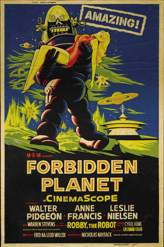 Forbidden Planet 27 x 40 Movie Poster - Style G