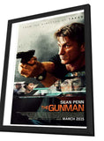 The Gunman 11 x 17 Movie Poster - UK Style A - in Deluxe Aluminum Frame