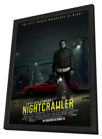 Nightcrawler 11 x 17 Movie Poster - Style C - in Deluxe Aluminum Frame