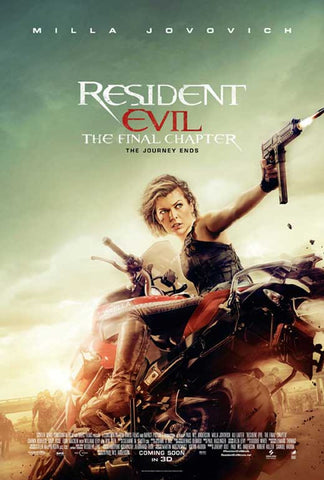 Resident Evil: The Final Chapter 11 x 17 Movie Poster - Style C
