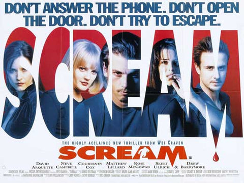 Scream 11 x 17 Movie Poster - UK Style A