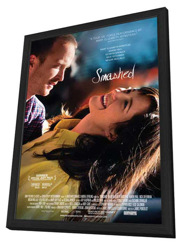 Smashed 11 x 17 Movie Poster - Style A - in Deluxe Aluminum Frame