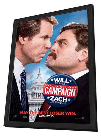 The Campaign 11 x 17 Movie Poster - Style A - in Deluxe Aluminum Frame