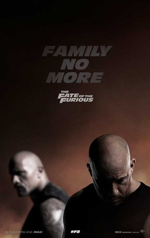 The Fate of the Furious Movie Posters - 27 x 40 Year: 2017
