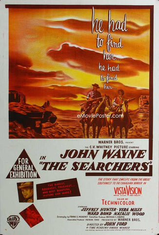 The Searchers 11 x 17 Poster Australian Style B
