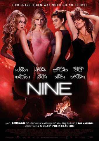 Nine 27 x 40 Movie Poster - German Style A