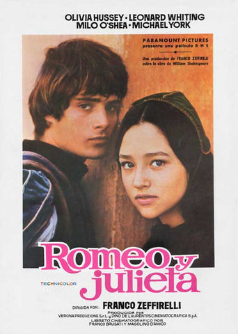 Romeo and Juliet 11 x 17 Movie Poster - Spanish Style A