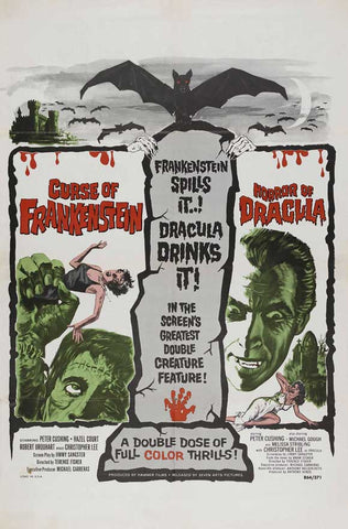 Curse of Frankenstein 27 x 40 Movie Poster - Style E