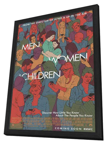 Men, Women and Children 11 x 17 Movie Poster - Style A - in Deluxe Aluminum Frame