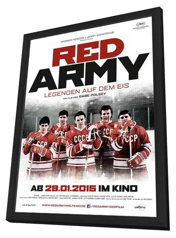 Red Army 11 x 17 Movie Poster - German Style A - in Deluxe Wood Frame