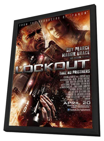 Lockout 11 x 17 Movie Poster - Style A - in Deluxe Aluminum Frame