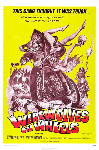 Werewolves on Wheels 27 x 40 Movie Poster - Style C