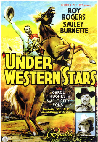 Under Western Stars 11 x 17 Movie Poster - Style A