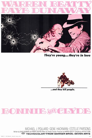 Bonnie and Clyde 11 x 17 Movie Poster - Style A
