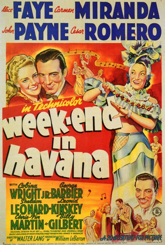 Weekend in Havana 11 x 17 Movie Poster - Style A