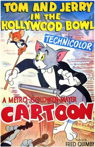 Tom and Jerry in the Hollywood Bowl 11 x 17 Movie Poster - Style A