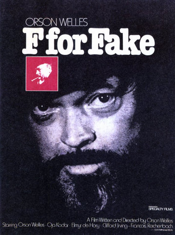 F for Fake 11 x 17 Movie Poster - Style A