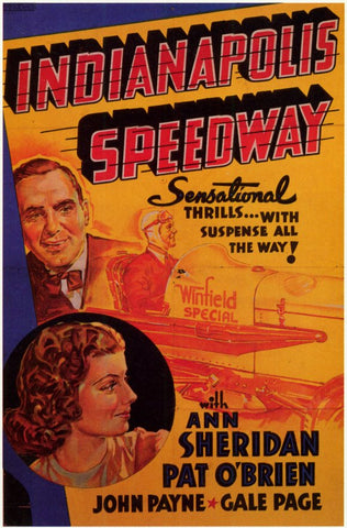 Indianapolis Speedway 11 x 17 Movie Poster - Style A
