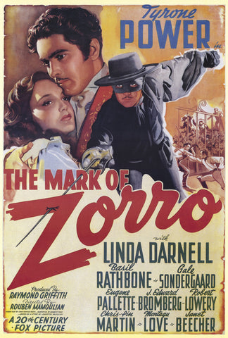 The Mark of Zorro 27 x 40 Movie Poster - Italian Style A