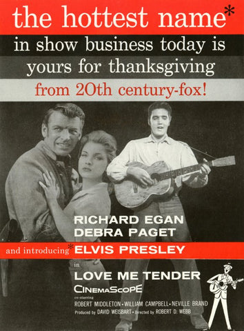 Love Me Tender 11 x 17 Movie Poster - Style C