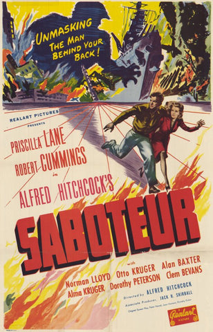 Saboteur 11 x 17 Movie Poster - Style A