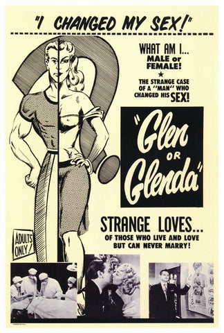 Glen or Glenda 27 x 40 Movie Poster - Style A