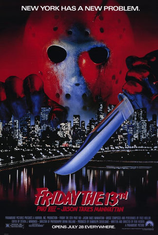 Friday the 13th Part 8 Jason Takes Manhattan 27 x 40 Movie Poster - Style A