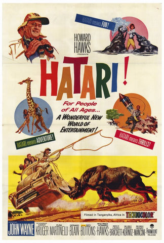 Hatari 27 x 40 Movie Poster - Style A