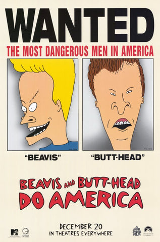Beavis and Butthead Do America 11 x 17 Movie Poster - Style C