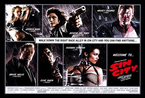 Sin City 27 x 40 Movie Poster - Style B