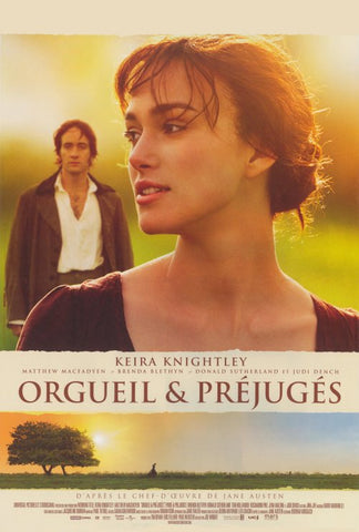 Pride & Prejudice 27 x 40 Movie Poster - French Style A