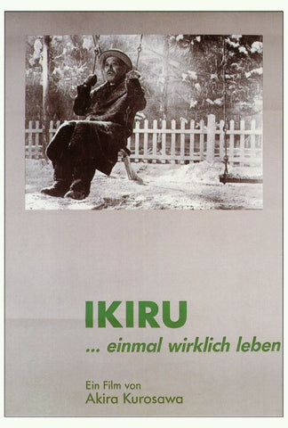 Ikiru 27 x 40 Movie Poster - German Style A