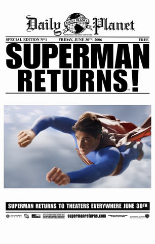 Superman Returns 11 x 17 Movie Poster - Style K