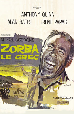 Zorba the Greek 11 x 17 Movie Poster - French Style A