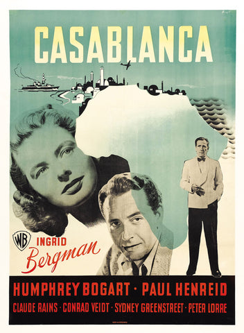 Casablanca 11 x 17 Movie Poster - Swedish Style A