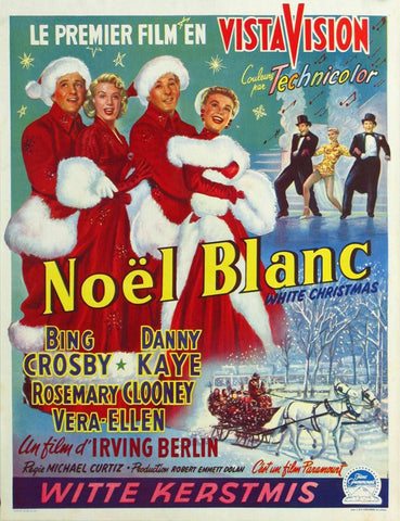 White Christmas 27 x 40 Movie Poster - Belgian Style A