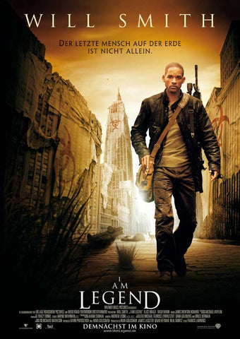 I Am Legend 27 x 40 Movie Poster - German Style B