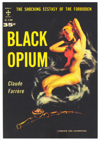 Black Opium 11 x 17 Retro Book Cover Poster