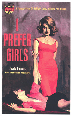 I Prefer Girls 11 x 17 Retro Book Cover Poster