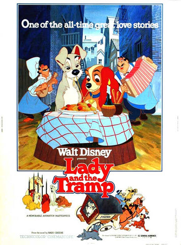 Lady and the Tramp 11 x 17 Movie Poster - Style F