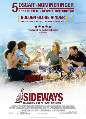 Sideways 27 x 40 Movie Poster - Danish Style A