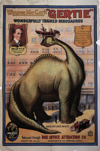 Gertie the Dinosaur 11 x 17 Movie Poster - Style A