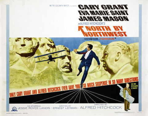 North By Northwest 22 x 28 Movie Poster - Half Sheet Style B