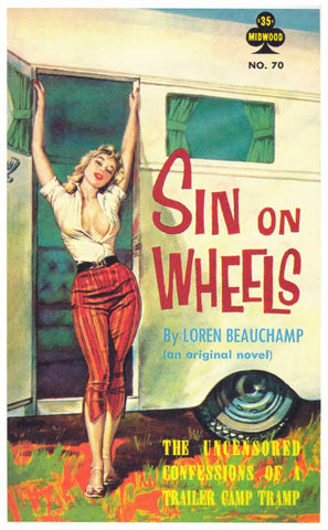 Sin on Wheels 11 x 17 Retro Book Cover Poster