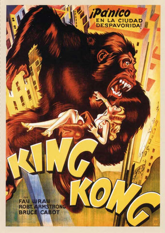 King Kong 27 x 40 Movie Poster - Spanish Style A