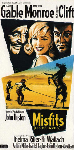 The Misfits 14 x 36 Movie Poster - French Style A