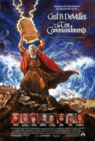 The Ten Commandments 27 x 40 Movie Poster - Style B