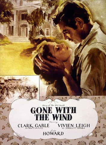 Gone With The Wind 27 x 40 Movie Poster - Style P
